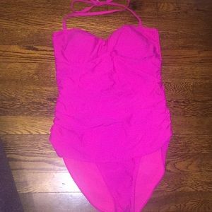 Hot pink one piece